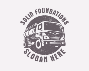 Freight - Fuel Truck Transportation logo design