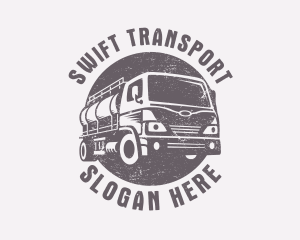 Transport - Fuel Truck Transportation logo design