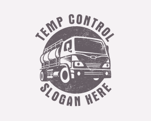 Fuel Truck Transportation logo design