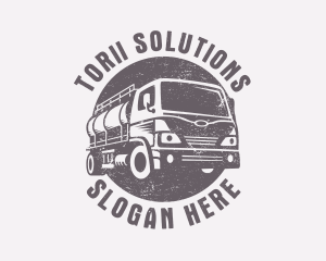 Fuel Truck Transportation logo design