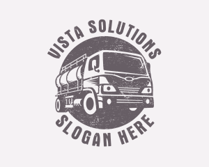 Fuel Truck Transportation logo design