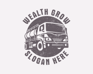 Fuel Truck Transportation logo design