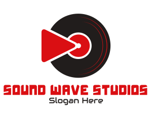 Cd - Vinyl Media Player logo design