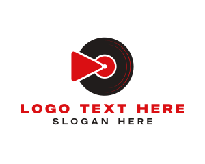 Youtube Channel - Vinyl Media Player logo design