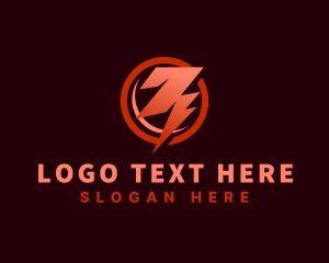 Flash - Electric Thunderbolt Power logo design