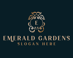 Elegant Floral Wedding logo design