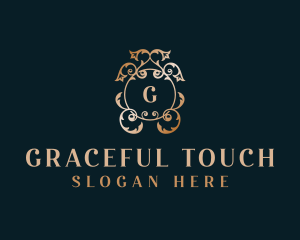 Elegant Floral Wedding logo design