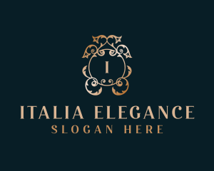 Elegant Floral Wedding logo design