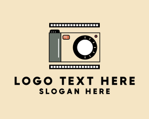 Flash - Photography Film Camera logo design