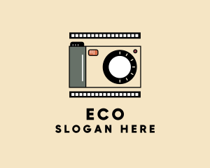 Photo Booth - Photography Film Camera logo design