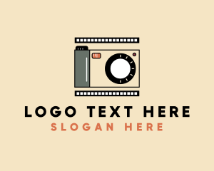 Line Art - Photography Film Camera logo design