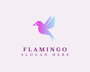 Flying - Flying Bird Silhouette logo design