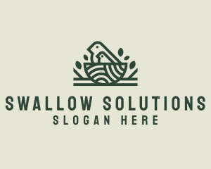 Swallow - Robin Family Nest logo design