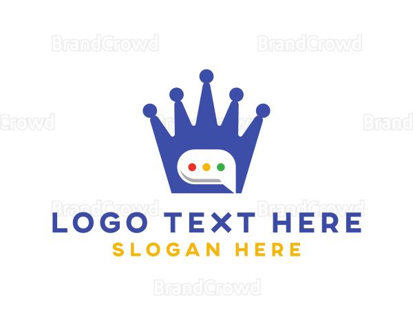 Royal Crown Messaging Logo