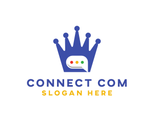 Telecommunications - Royal Crown Messaging logo design