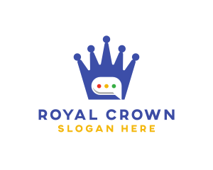 Royal Crown Messaging logo design