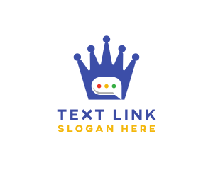 Sms - Royal Crown Messaging logo design