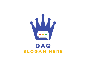Royal Crown Messaging logo design