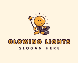Light Bulb Magician  logo design