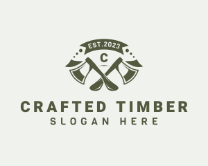 Woodwork - Axe Carpenter Woodwork logo design