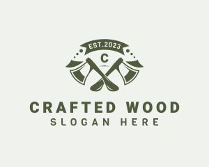 Carpenter - Axe Carpenter Woodwork logo design