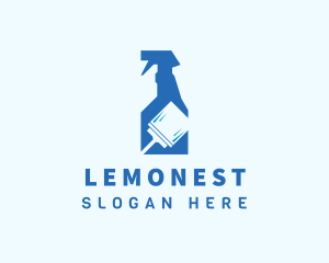 Sanitary - Sanitary Cleaning Spray Bottle logo design