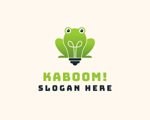 Mascot - Frog Lightbulb Daycare logo design