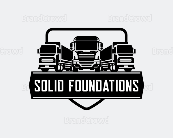 Truck Logistics Delivery Logo