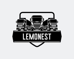 Transportation Service - Truck Logistics Delivery logo design