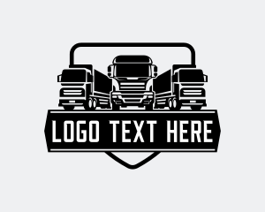 Transportation Service - Truck Logistics Delivery logo design
