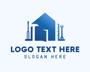 Contractor - Carpentry Tools House logo design