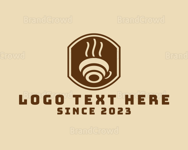 Hot Coffee Cup Logo