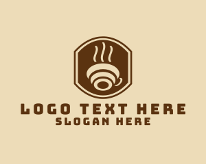 Hot Coffee Cup  Logo