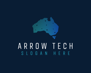 Australia Tech Continent logo design