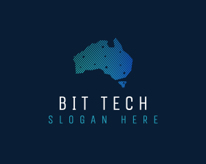 Australia Tech Continent logo design