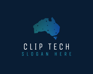 Australia Tech Continent logo design