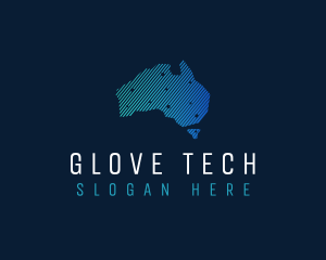 Australia Tech Continent logo design