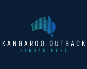 Australia - Australia Tech Continent logo design