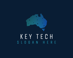 Australia Tech Continent logo design