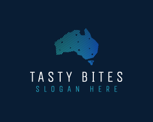 Tech - Australia Tech Continent logo design