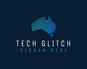 Australia Tech Continent logo design