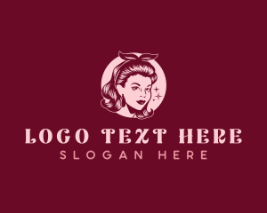 Lady - Retro Woman Beauty logo design