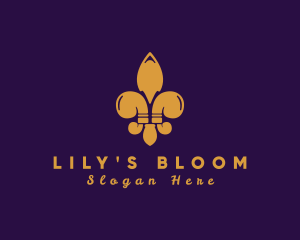 Lily - Fleur De Lis Spearhead logo design