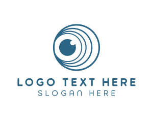 Lens - Eye Loop Lens logo design