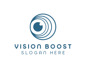 Magnify - Eye Loop Lens logo design