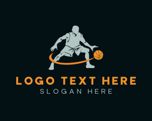 Player - Professional Basketball Player Athlete logo design