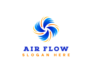 Air Flow Ventilation logo design