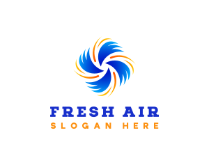 Air Flow Ventilation logo design