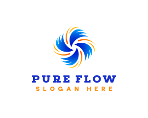 Air Flow Ventilation logo design