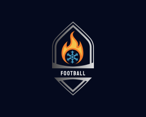 Industrial Fire Ice Energy Logo